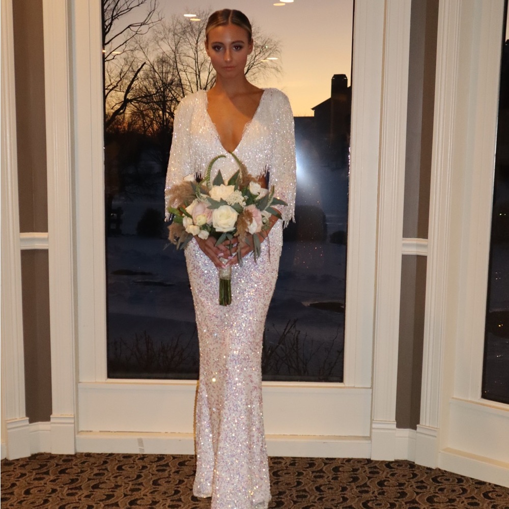 Crystal White Aleta Dress. Worn once.